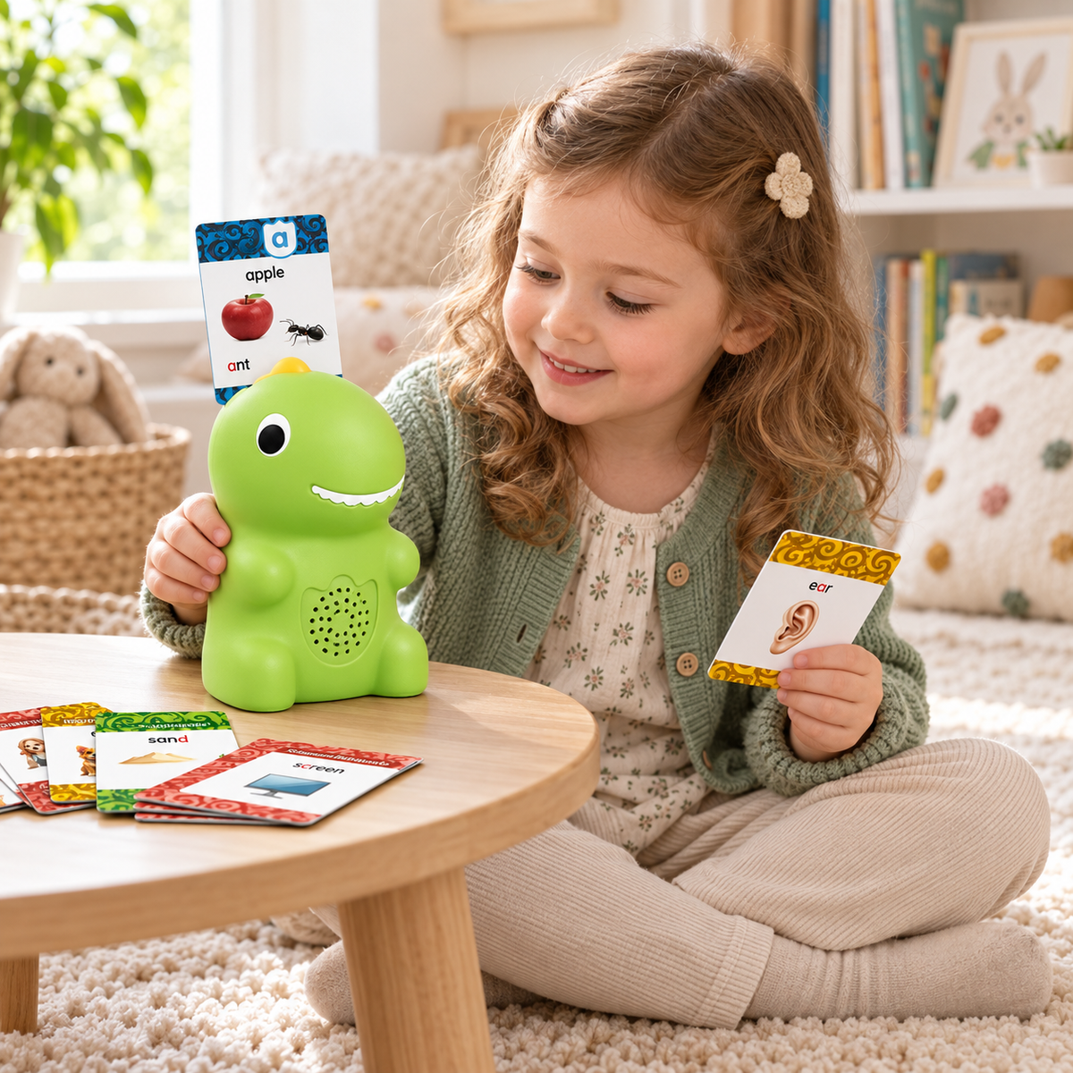 Talking Flash Cards Learning Toy – Interactive Vocabulary Reader for Kids