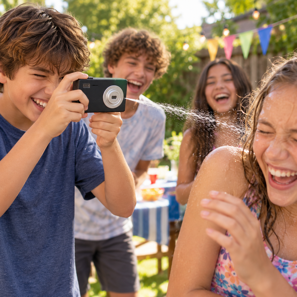 Water Spray Camera Toy for Fun Party Games