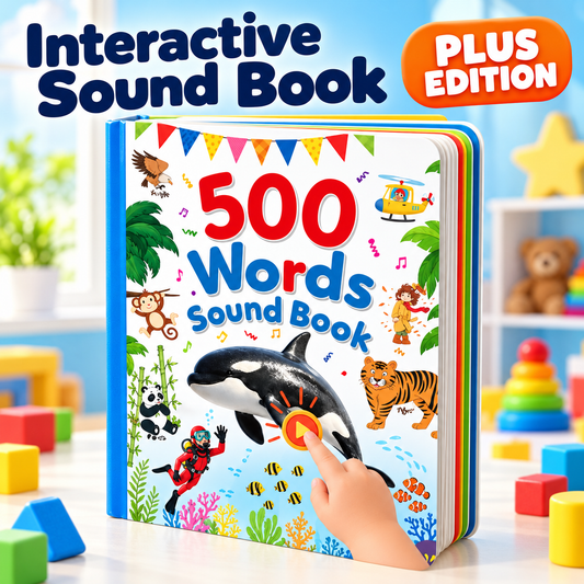 500 Words Interactive Sound Book for Kids  PLUS -Little Hands. Big Discoveries.