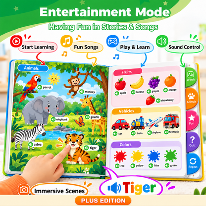 500 Words Interactive Sound Book for Kids  PLUS -Little Hands. Big Discoveries.