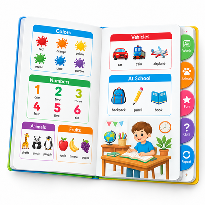 500 Words Interactive Sound Book for Kids