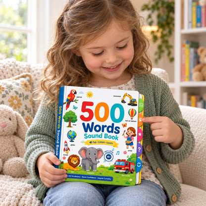500 Words Interactive Sound Book for Kids