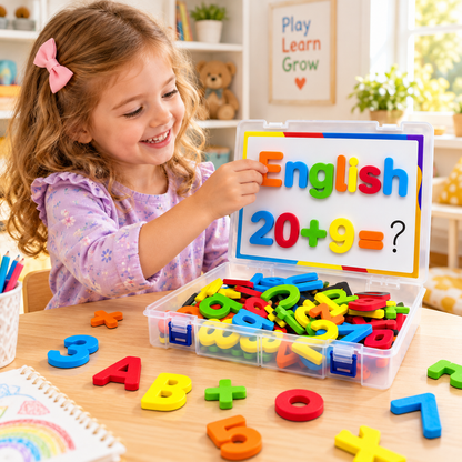 Magnetic Alphabet and Number Learning Toy Set for Kids