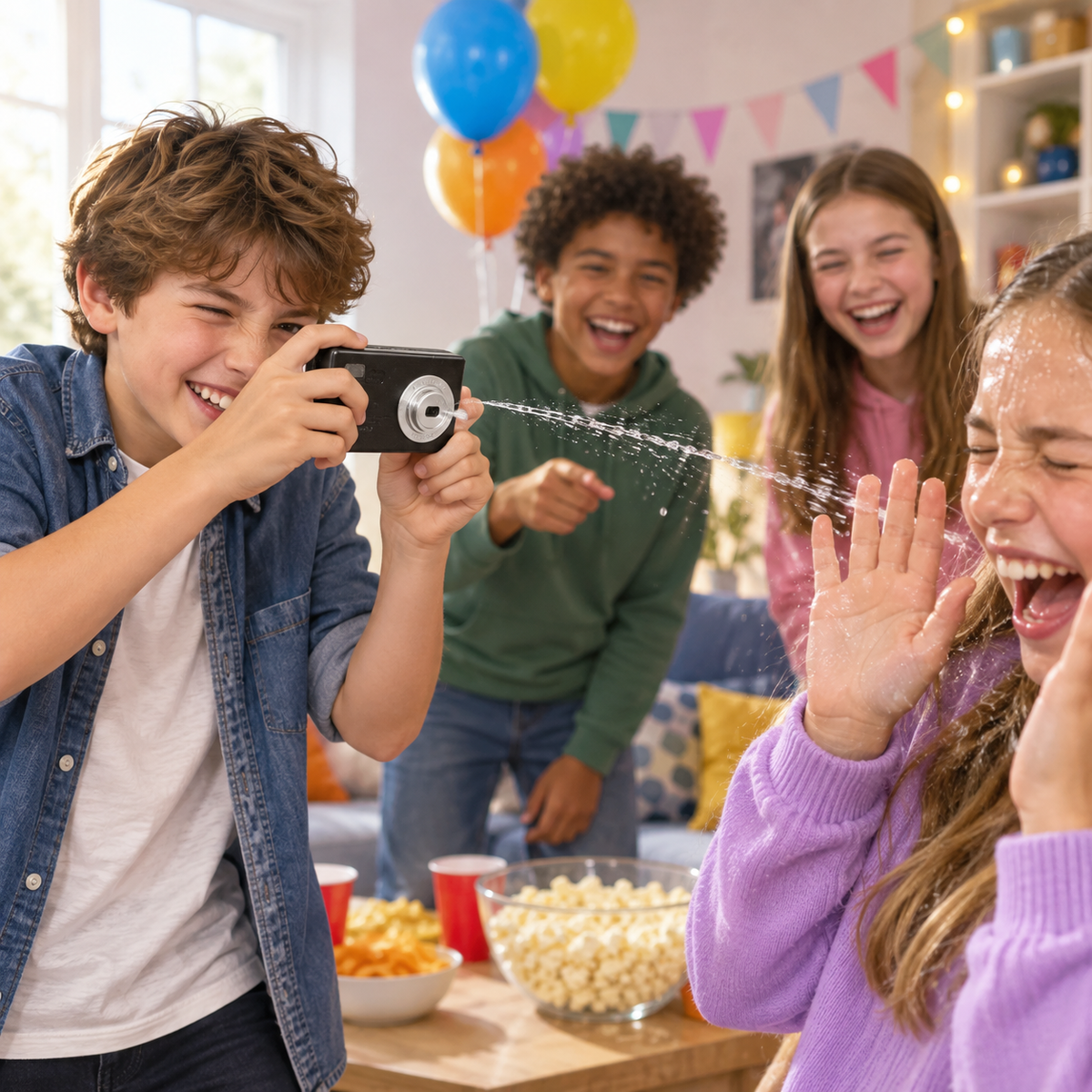 Water Spray Camera Toy for Fun Party Games