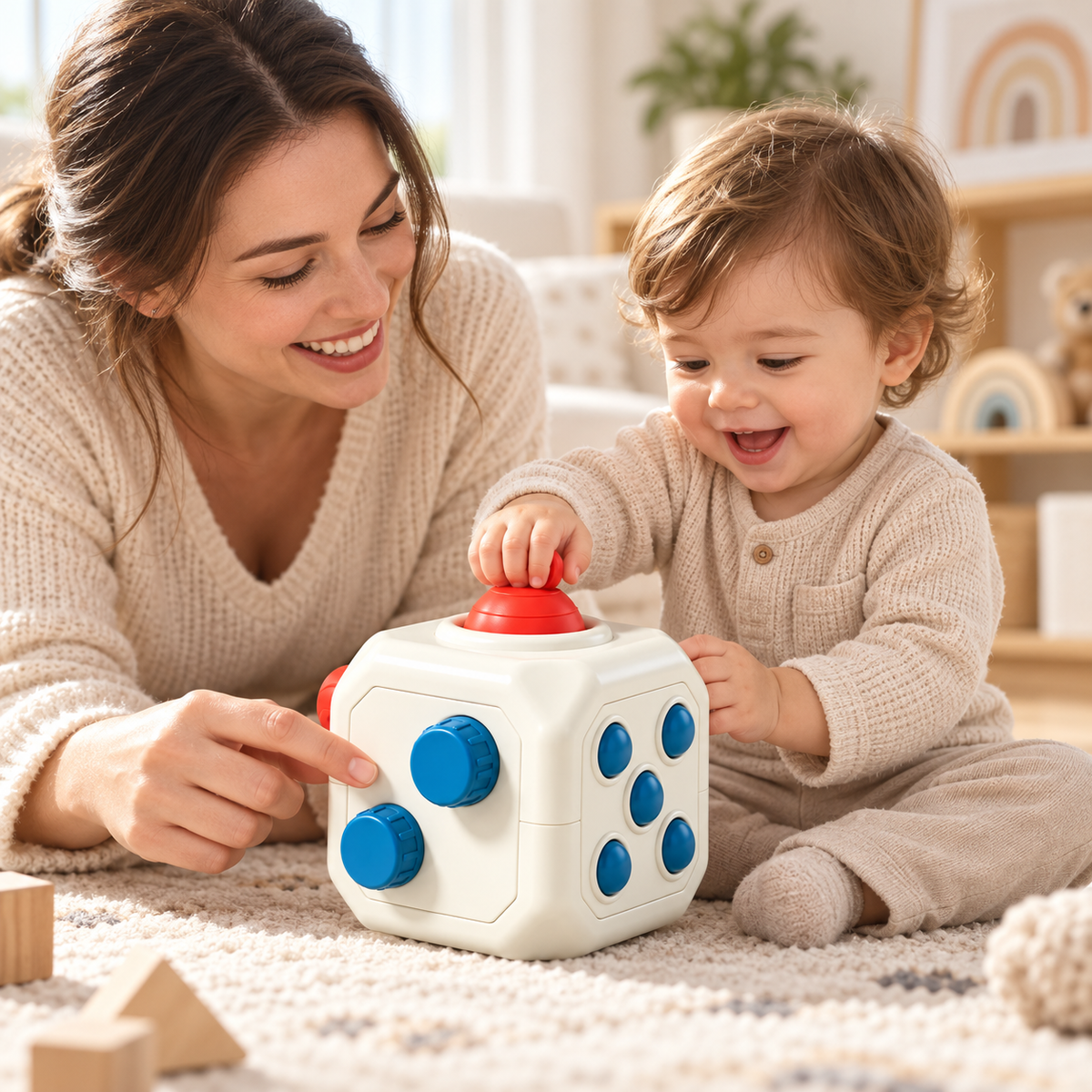 6-Sided Activity Dice Toy for Babies and Toddlers